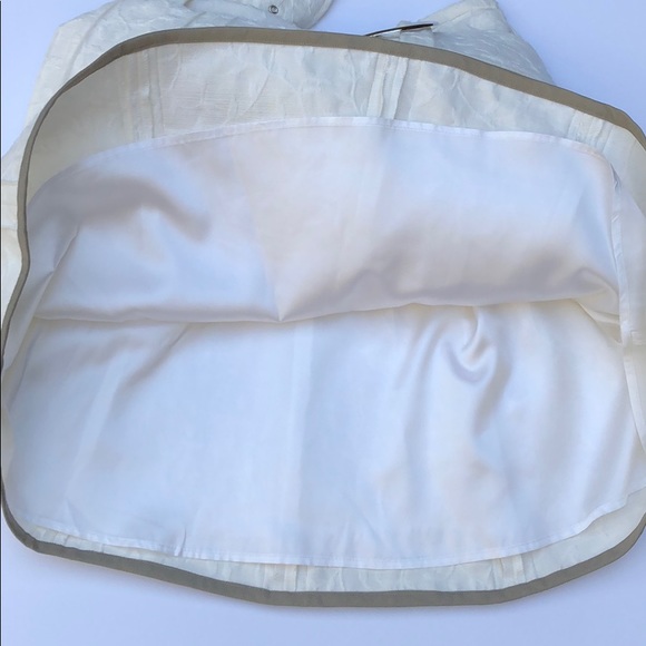 Creme A-Line Pleated Skirt EUC mel en stel sz 4 - Picture 8 of 8